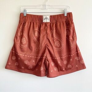 Darc Sport Wolves Paisley Shorts mesh men’s basketball elastic waist southwest M